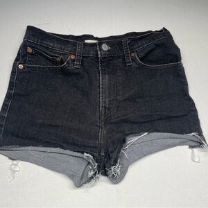 Levi's Black Jean Shorts